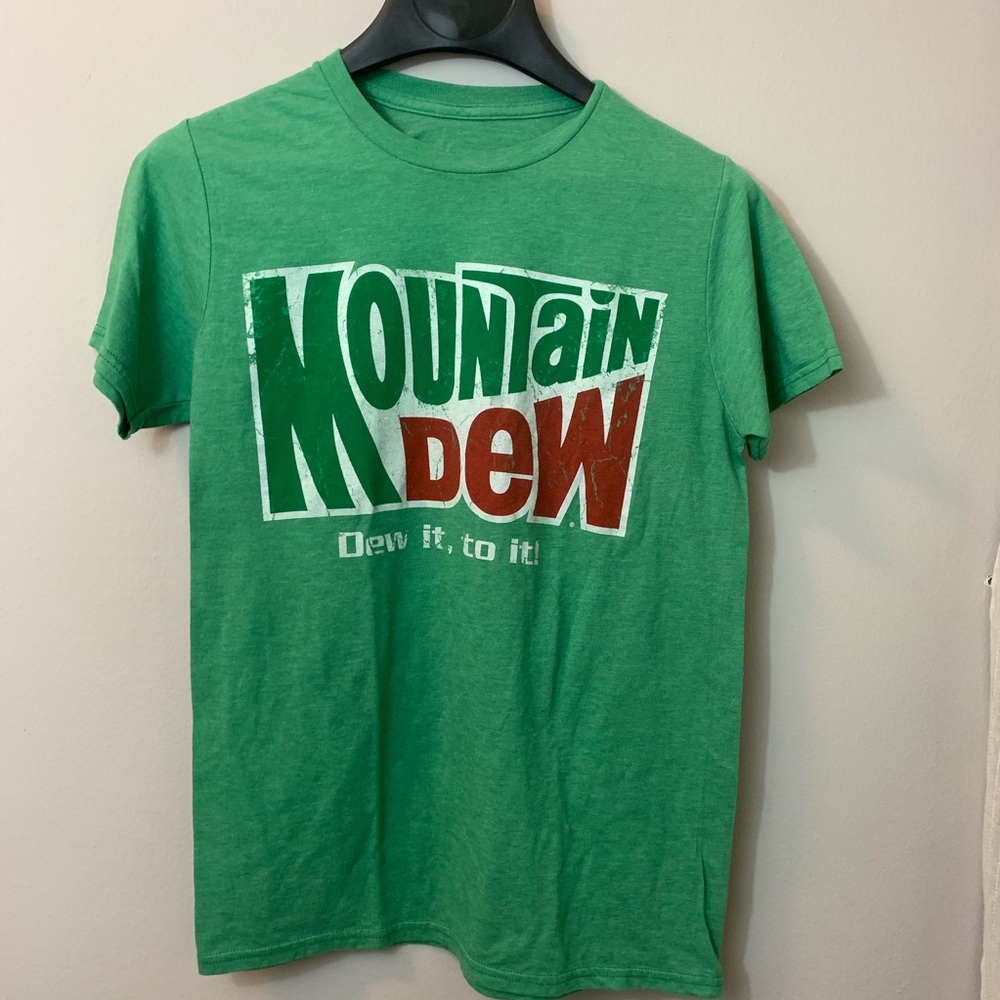 Mountain Dew Shirt Green: Small
